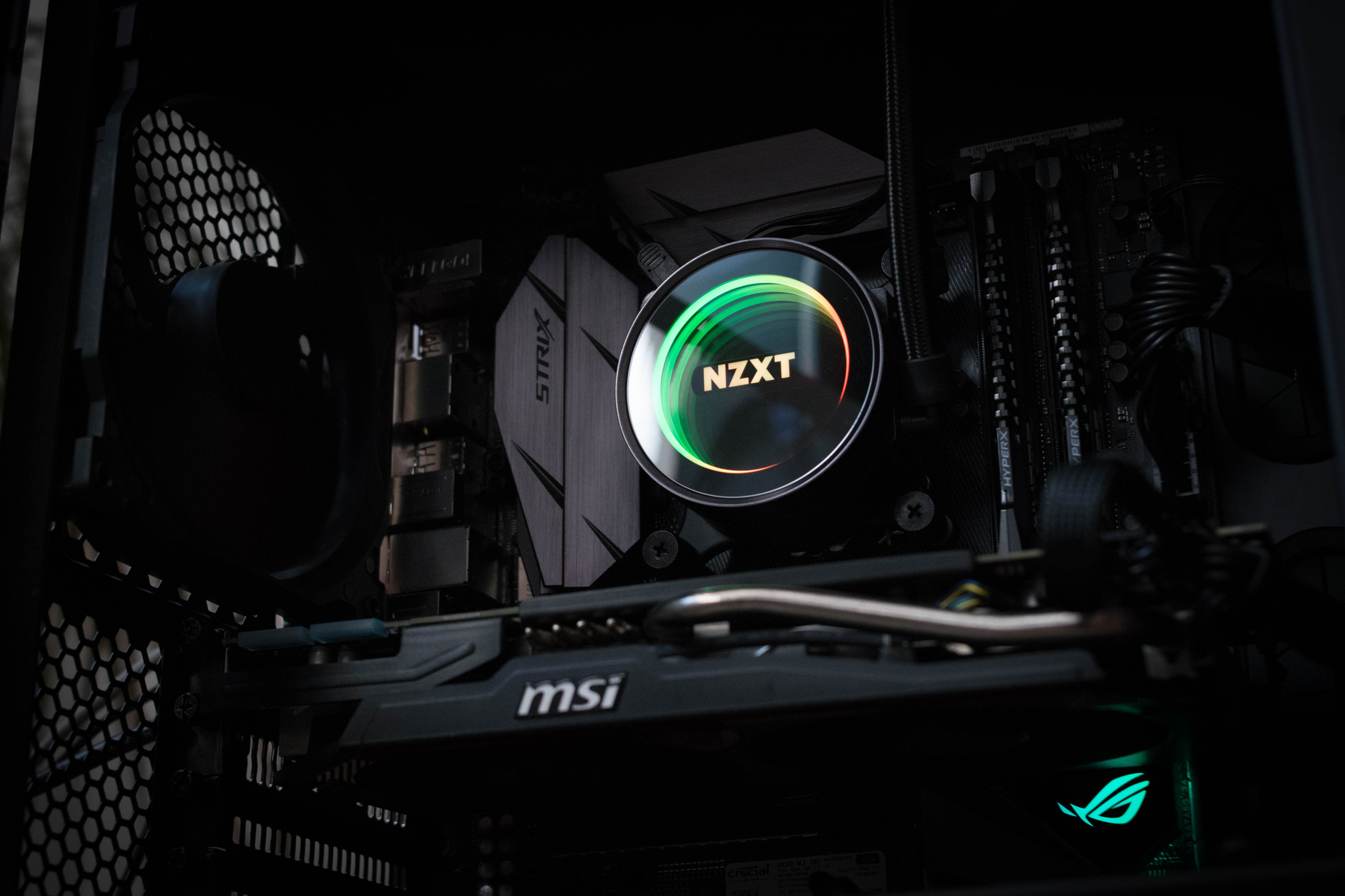 Black Msi Nzxt Computer System Unit